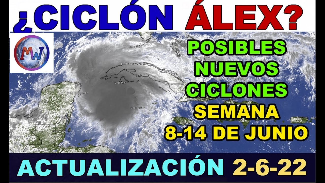 ¿CICLÓN ÁLEX? Actualización. Previsión de ciclones próxima semana