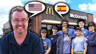 AMERICAN guy LEARNED SPANISH to communicate with his staff at McDonald's