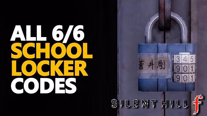 All School Locker Codes Silent Hill f