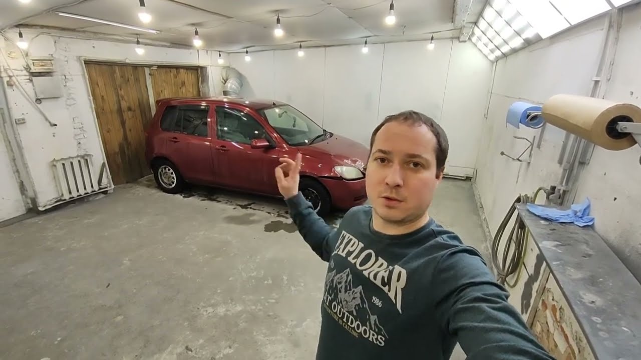 Mazda demio: поправил мордашку и покрасил, не без нюансов.