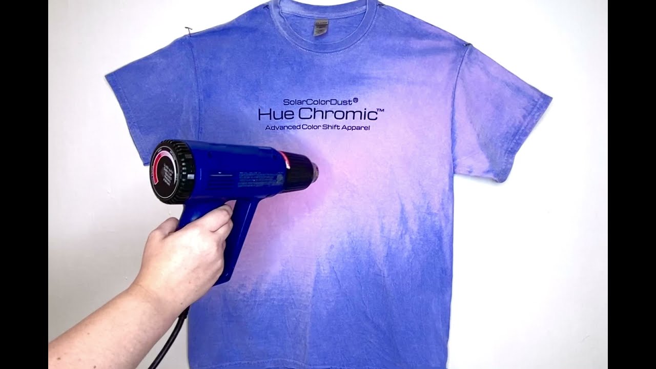 SolarColorDust.com Hue Chromic® Color Changing Fabric Dye - Dark Blue to Pink