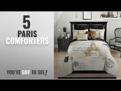 top-10-paris-comforters-[2018]:-casa-paris-gold-8-piece-comforter-set,-full