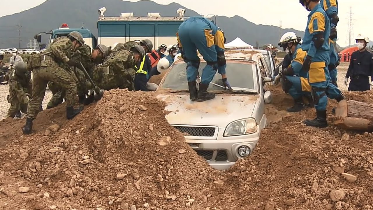 自衛隊や警察、消防など複数機関が連携 三重県でマグニチュード8.7の