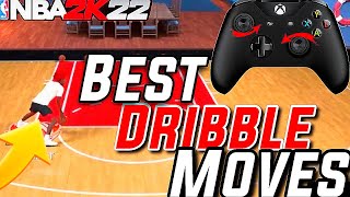 THE *BEST* SIGNATURE STYLES+HANDCAM DRIBBLE TUTORIAL IN NBA 2K22!GLITCHY DRIBBLE MOVE(2K17 STEPBACK)