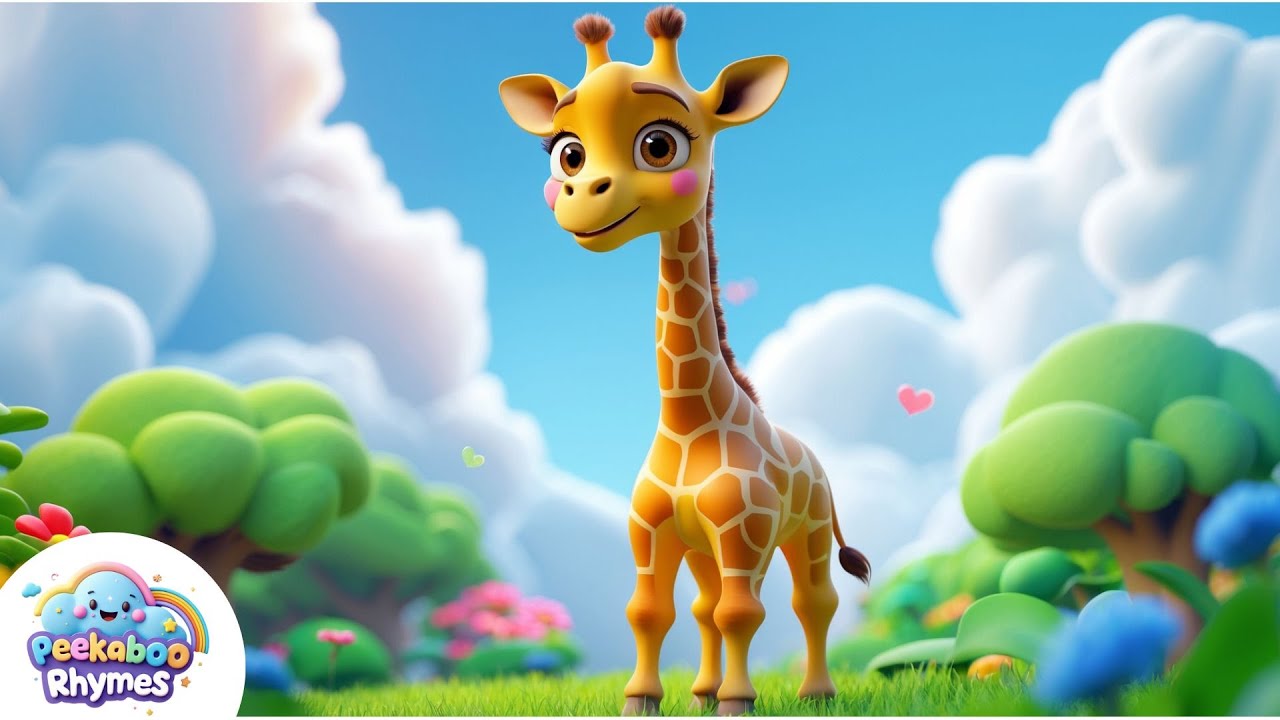 Giraffe Ki Lambi Gardan | जिराफ़ की गर्दन | Cute Hindi Rhymes | Hindi Rhymes | Peekaboo Rhyme