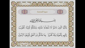 سورة الممتحنة بصوت الشيخ حسن صالح 060