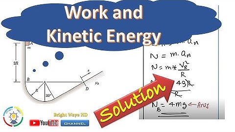 Dynamics 03_09 Work and Kinetic Energy Problem with Solution in Kinetics of Particles
