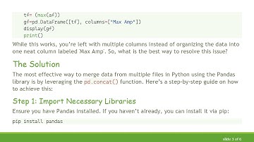 How to Merge Data from Multiple Files with Pandas