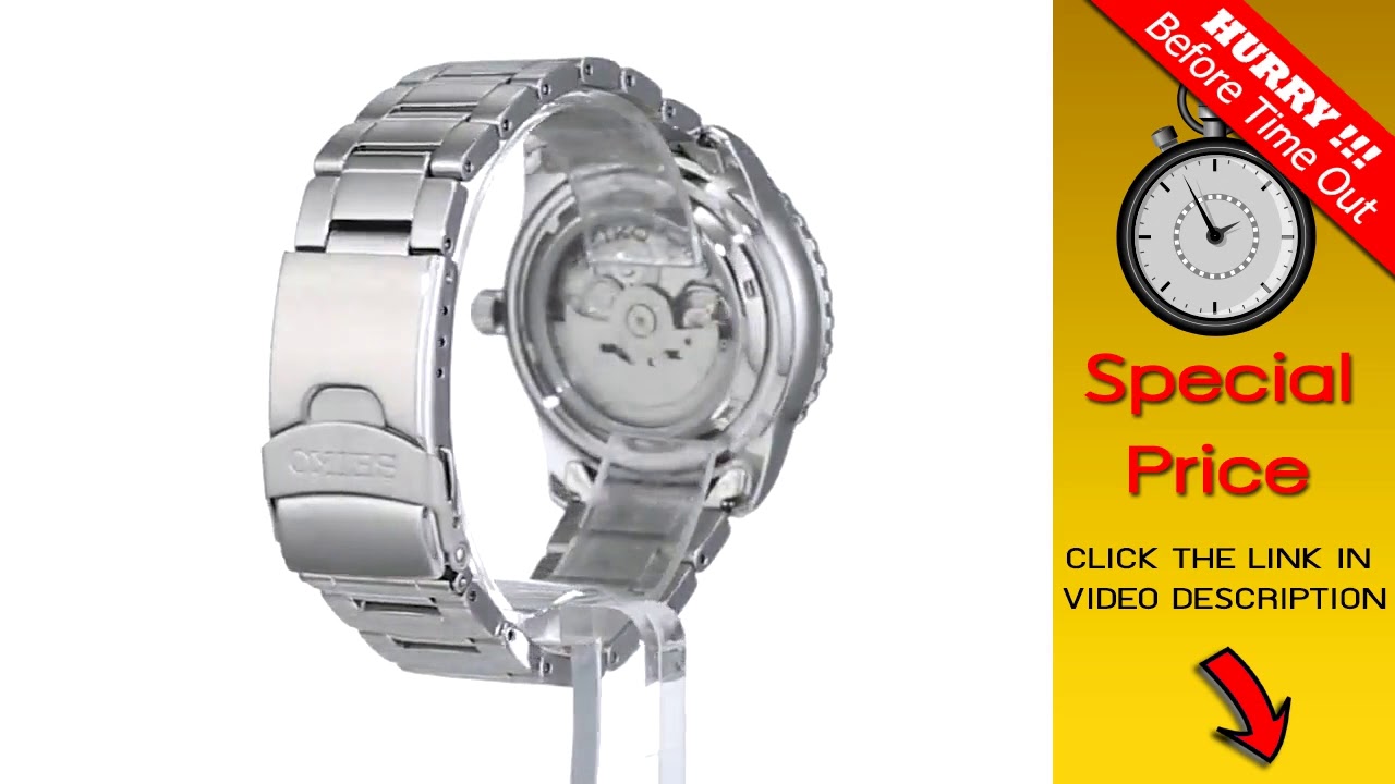 BIG DEAL $ Seiko Men's 5' Japanese Automatic Stainless Steel Casual Watch  SNZH53