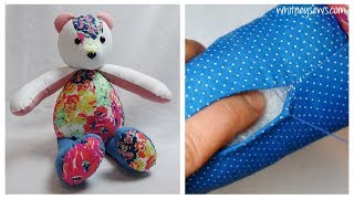 How to Sew An Invisible Stitch | Ladder Stitch How to | Memory Bear Sewing  | Whitney Sews