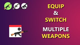 Equip and Switch Multiple Weapons in Unity 2D | Weapon System Unity 2D