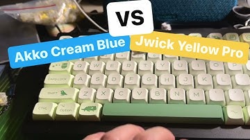 Akko Cream Blue vs Jwick Yellow Pro - sound test - Keychron V1