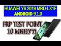 Huawei Y6 2019 FRP MRD-LX1F Разблокировка аккаунта google android 9.1.0