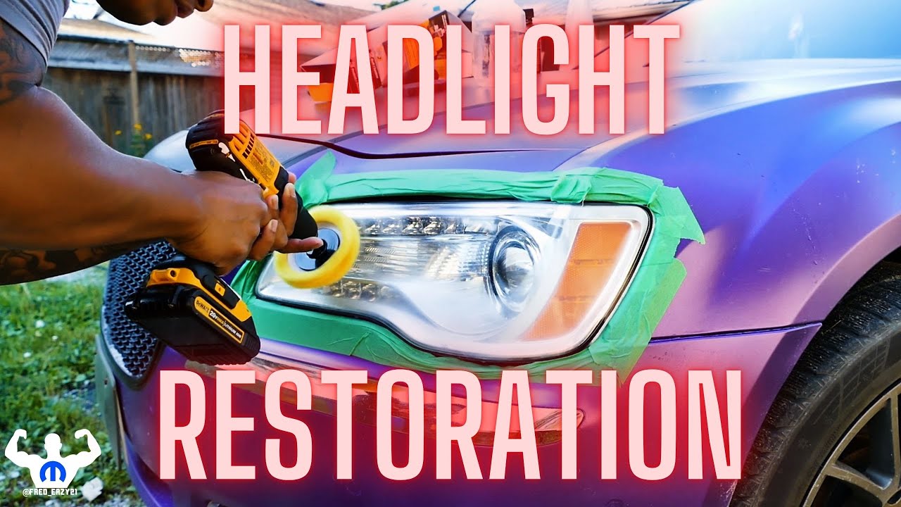 HEADLIGHT RESTORATION Mother's Mag and Aluminum Polish vs. Wet