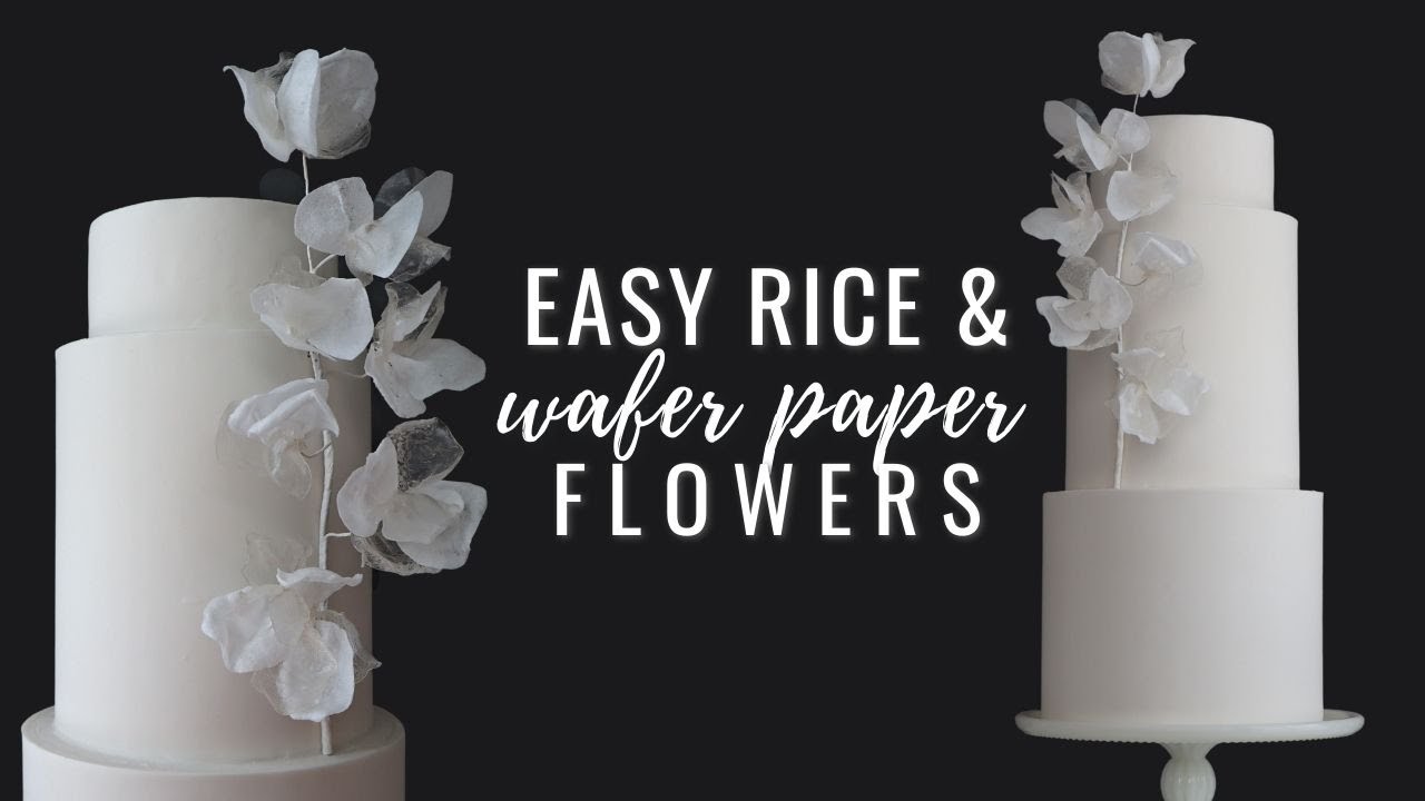 How To Make Rice And Wafer Paper Flowers For Cake Decorating Wedding how-to-make-rice-and-wafer-paper-flowers-for-cake-decorating-wedding