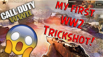 MY FIRST WW2 TRICKSHOT!! (SEARCH AND DESTROY BOTS)