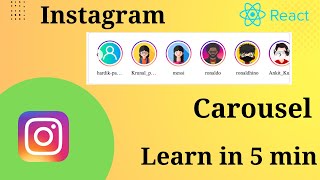 How to make carousel | React.js | HTML | CSS | JavaScript | Instagram Clone