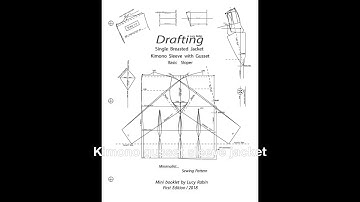 Drafting Kimono Sleeve  with Gusset  Single Breasted Women