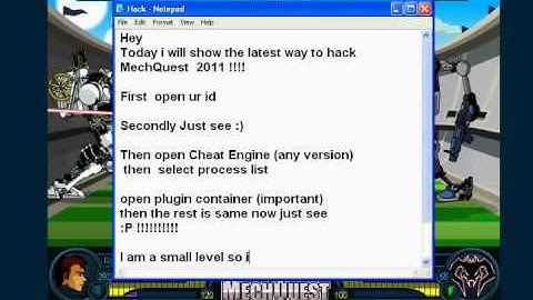 MechQuest Latest Hack 2011 by Cheat Engine (working)