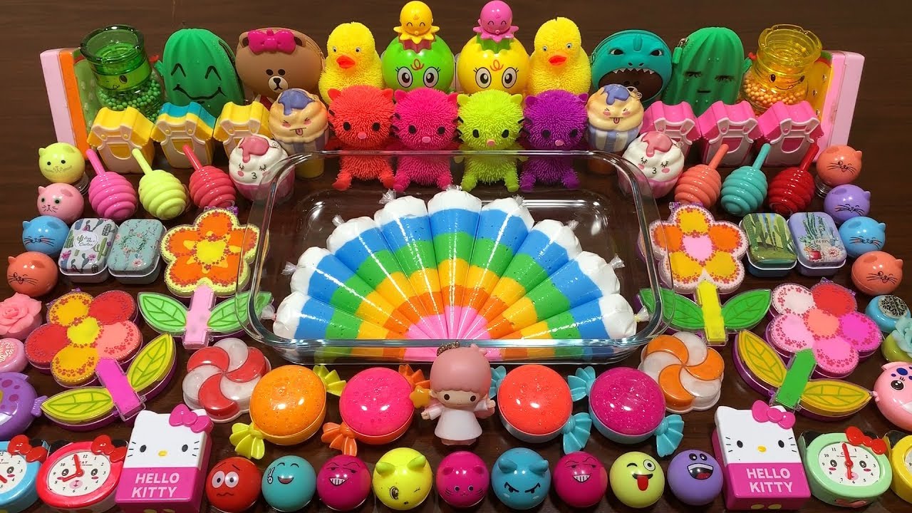 Relaxing with Piping Bags !! Mixing Random Things Into Slime !! Satisfying Slime Smoothie 