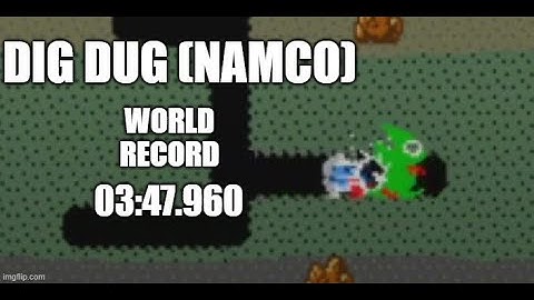 Dig Dug (Namco) 1 Loop Speedrun Former World Record in 03:47.960 by andresfgp13