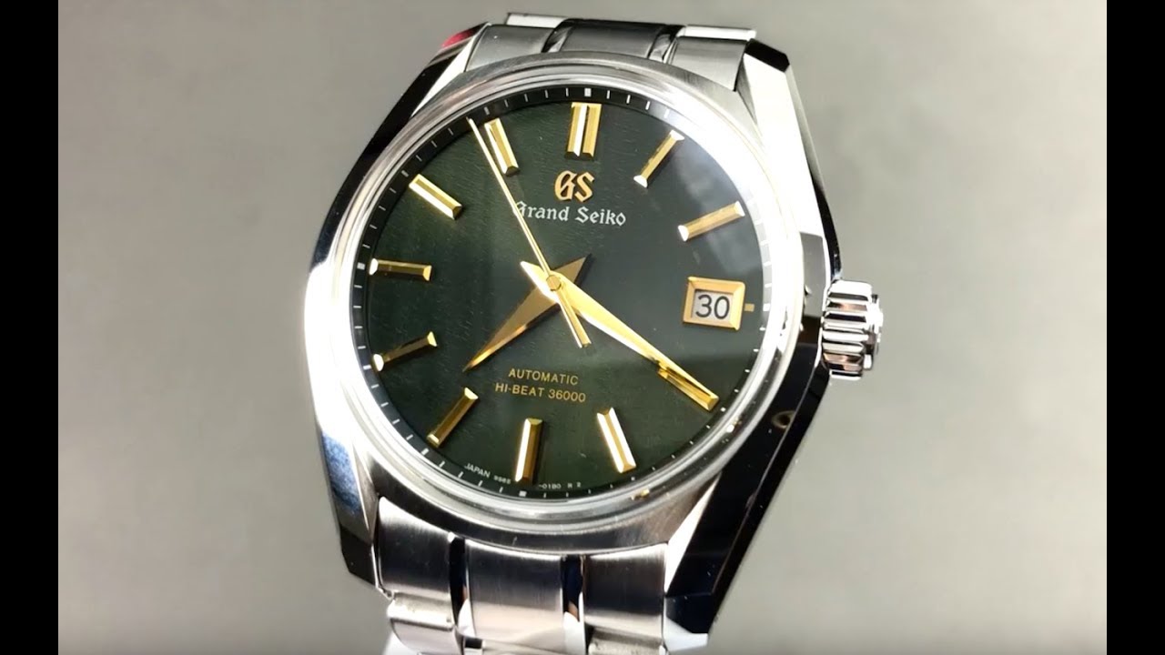 Grand Seiko Hi-Beat SBGH271 GREEN Dial Grand Seiko Watch Review - YouTube