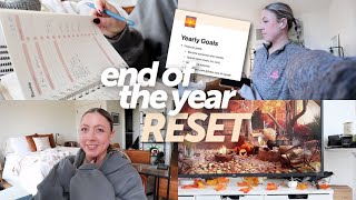 end of the year reset vlog: productive Monday checking in on 2022 goals + setting new ones!