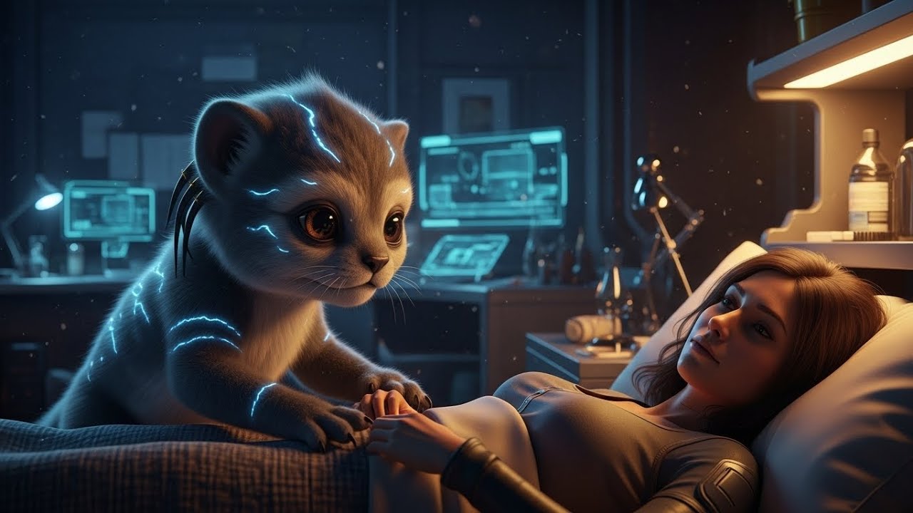 Human Worked Late — Cub Shut Down Her Computer, Carried Her to Bed ...