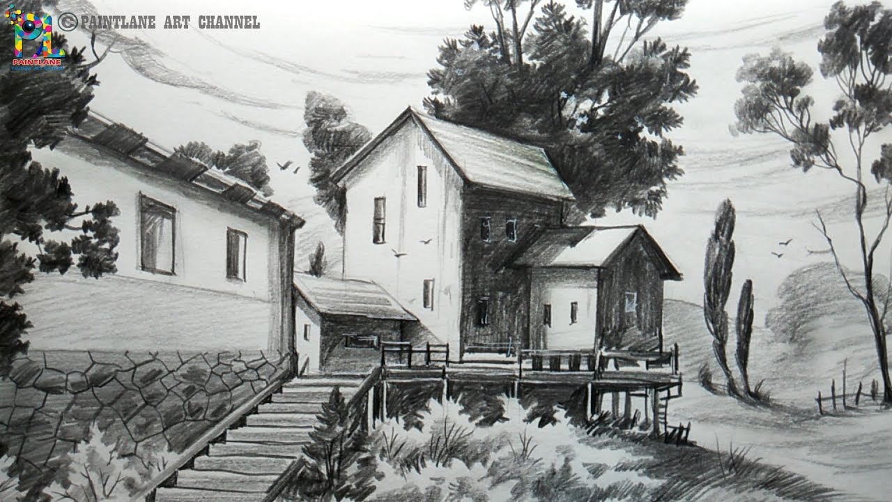 Featured image of post Landscape Simple Pencil Sketch Drawing - Check out our pencil selection for the very best in unique or custom, handmade pieces from our shops.