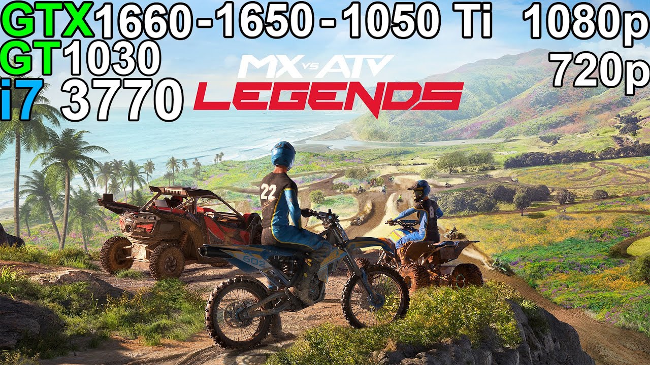MX vs ATV Legends - GTX 1660 - GTX 1650 - GTX 1050 Ti - GT 1030 i7