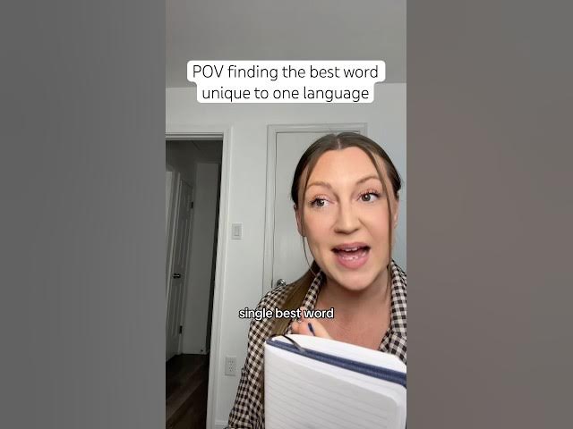 The best word only in one language #languages #languagelearning #linguistics #cultureshock #funny