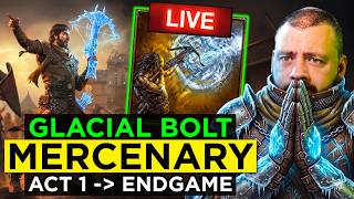 Screen Shatter Glacial Bolt Mercenary - Act 1 to Endgame Path of Exile 2