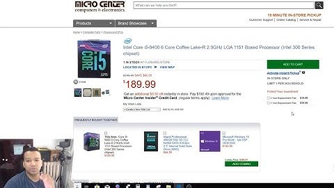 Intel Core i3 9100 and i5 9400 Quick Update Video