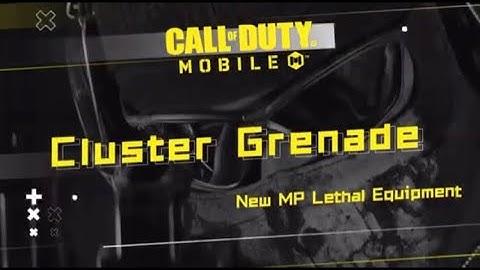 Call of duty mobile - New Item: cluster Grenade