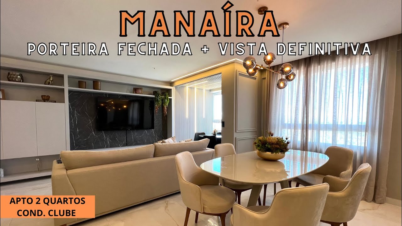 [VENDIDO] APARTAMENTO MOBILIADO À VENDA COM 2 QUARTOS, VISTA MAR EM MANAIRA - JOÃO PESSOA
