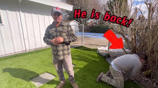 We Are Back Installing Our First Artificial Turf Of The Year