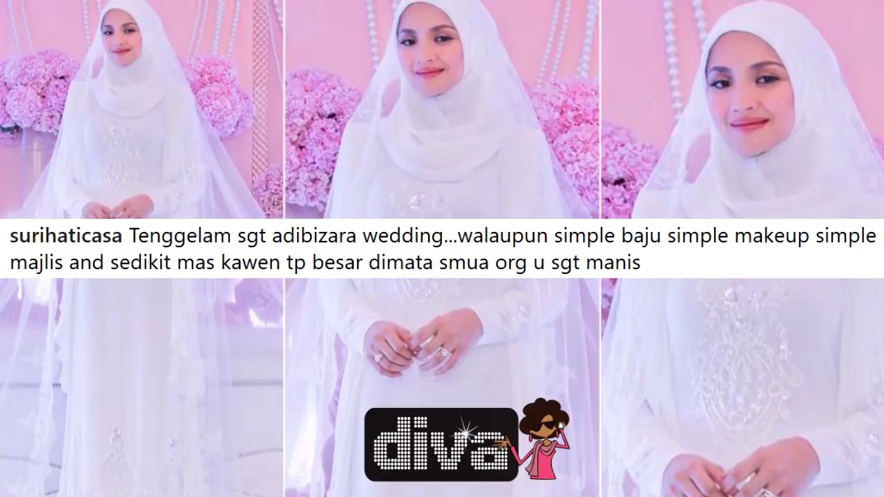 Netizen Banding Baju  Nikah  Fazura  Veil Nikah  Izara 