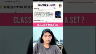 WHAT IS A SET? | CHAPTER 1 | MATHEMATICS | CLASS 11th #mathematics #class11 #youtubeshorts #youtube