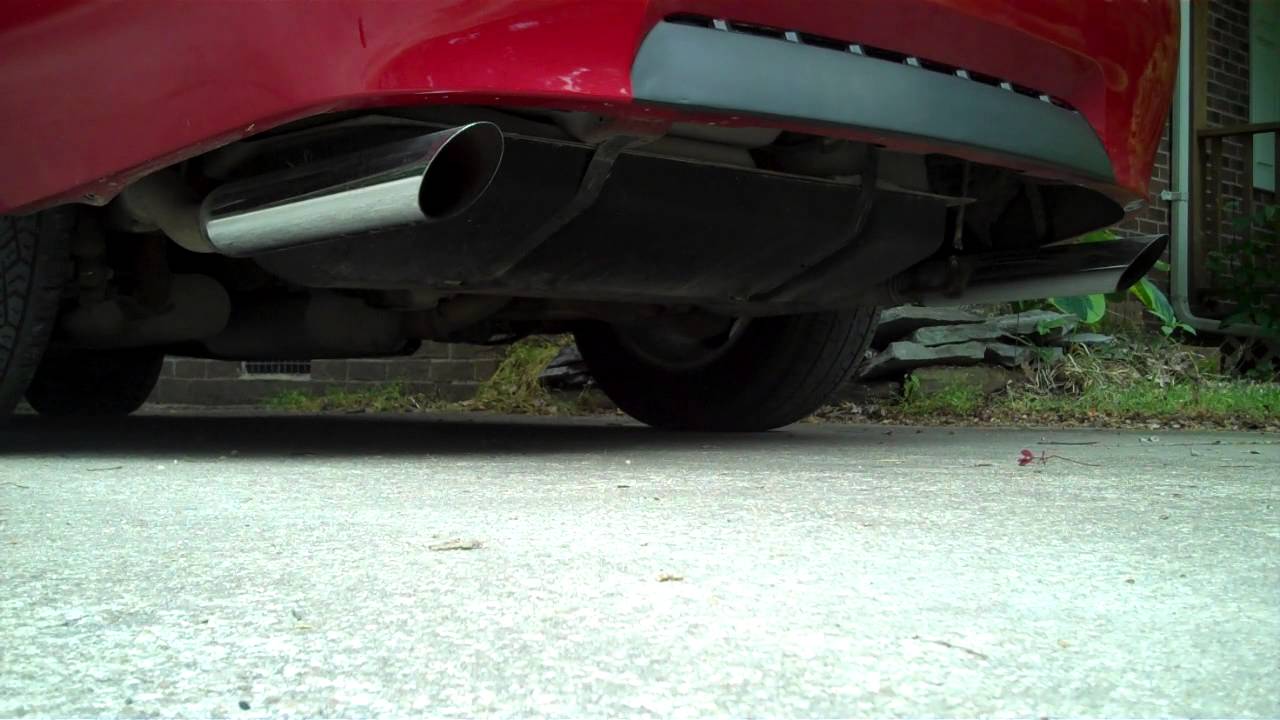 2002 Mustang V6 3.8l True Dual Exhaust Flowmaster 40s Setup - YouTube