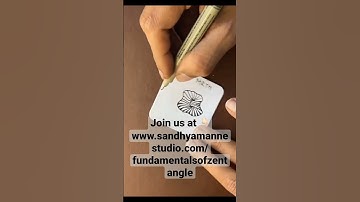 Tangle Repertoire - MRTH Zentagle course - www.sandhyamannestudio.com #youtubeshorts #instagram