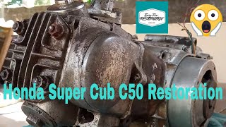 Honda Super Cub C50 Engine RESTORATION Part1