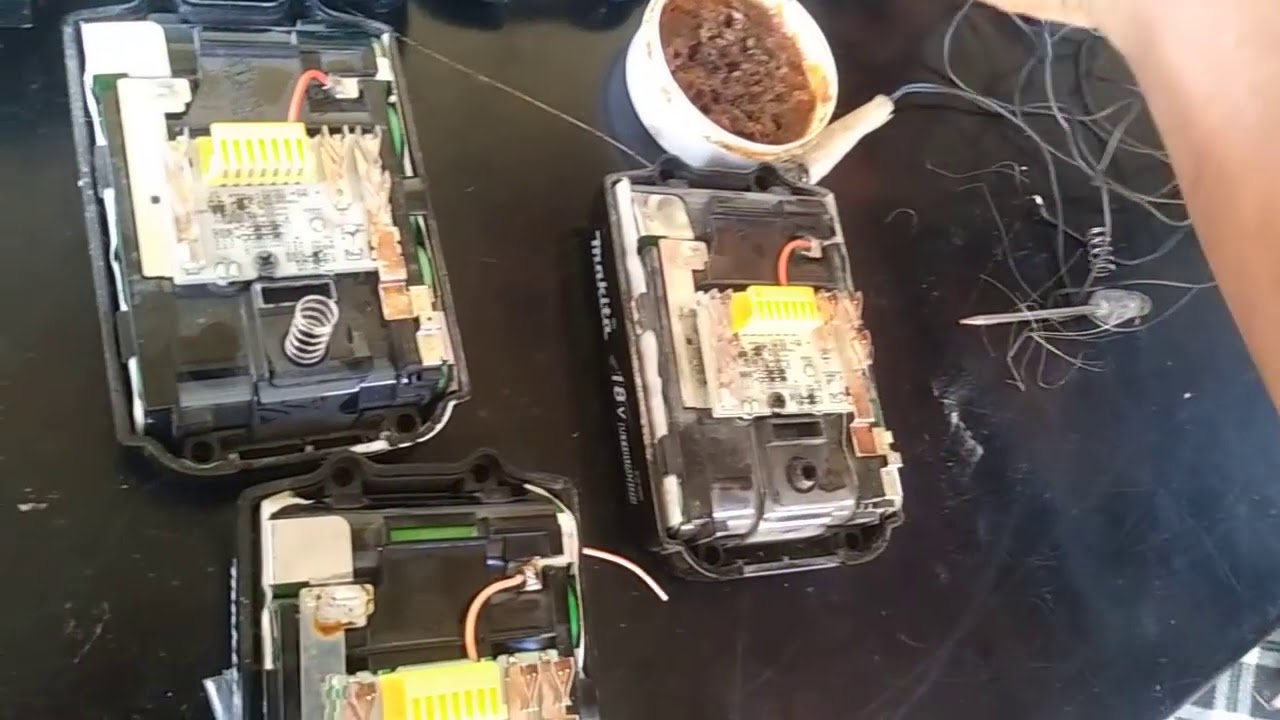 de la batería Makita, cómo reparar las baterías ya se pueden cargar - YouTube