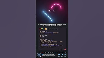 Ik ❤️ Jij Code Effect | HTML CSS JavaScript Animatie + Broncode 🔥