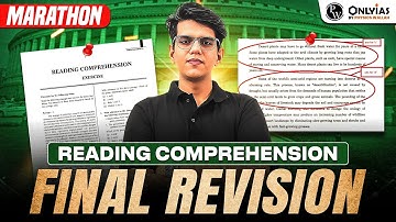 Final Revision Of READING COMPREHENSION🔥|| UPSC Prelims 2025