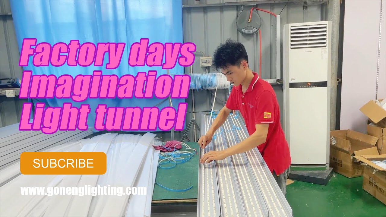 Light tunnel factory days filled with imagination🏭 YouTube