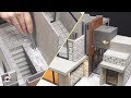 builds movie 'Parasite' house(model) #6 - glass folding door & tile work.