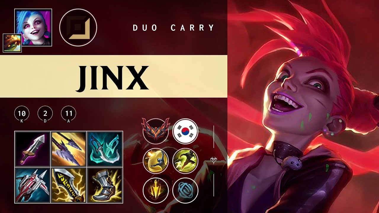 Jinx ADC vs Aphelios - KR Grandmaster Patch 25.24