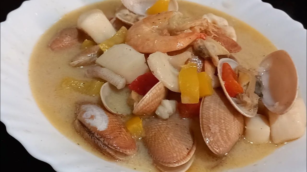 طريقة تحضير شوربة السي فود صيامي بلبن جوز الهند