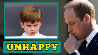 UNHAPPY!🛑 William unhappy as he can't see his youngest son Prince Louis due to his royal commitments