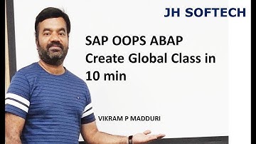 SAP OOPS ABAP Create Global Class in 10 min